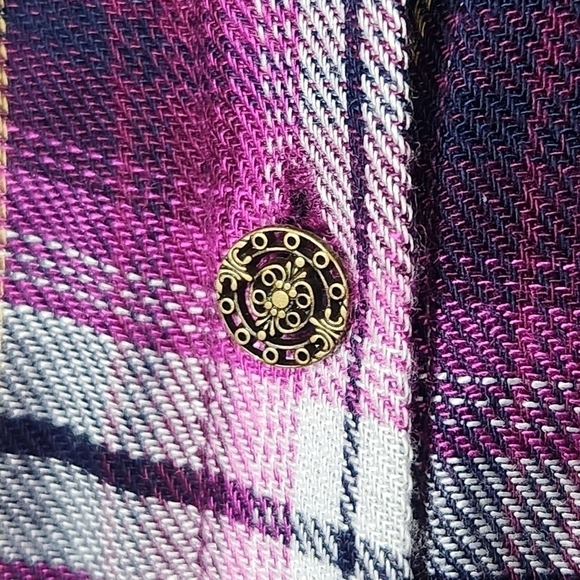 KUT From The Kloth Plaid Shirt Size Small - Picture 7 of 11